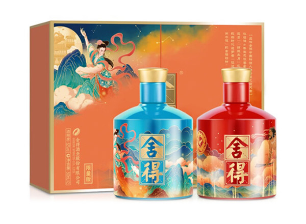 沧州舍得酒回收艺术·舍得（追天者 夸父+嫦娥）