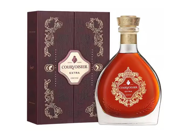 沧州回收拿破仑至尊EXTRA馥华诗干邑白兰地700ml礼盒装Courvoisier洋酒
