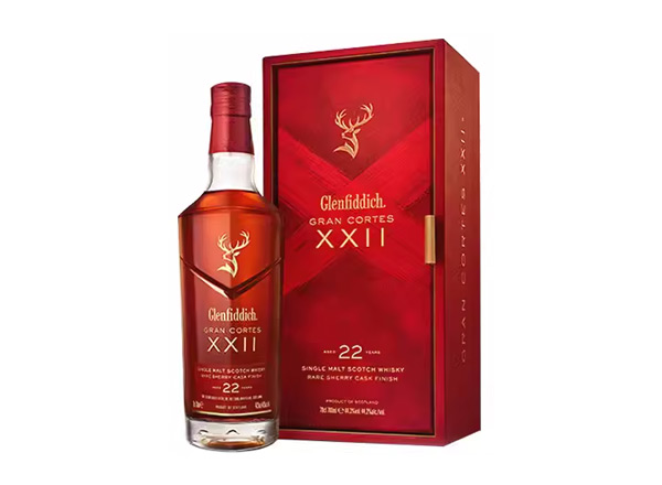 沧州回收格兰菲迪22年璀璨珍藏版威士忌700ml礼盒装Glenfiddich XXII苏格兰威士忌