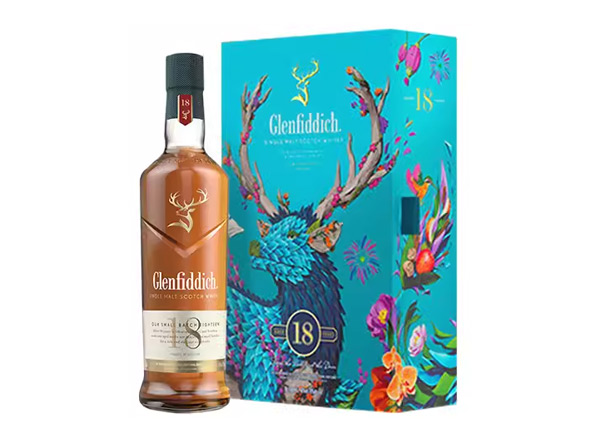 沧州格兰菲迪回收格兰菲迪18年700ml春节礼盒装Glenfiddich苏格兰威士忌