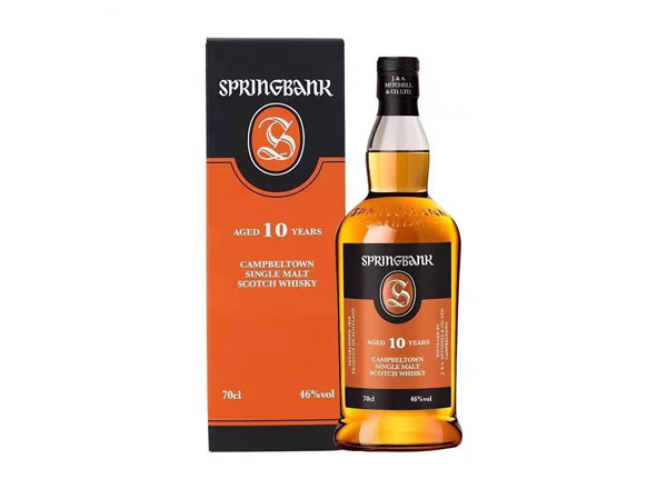 沧州收购云顶10年威士忌SpringBank云顶10年700ml回收洋酒行货