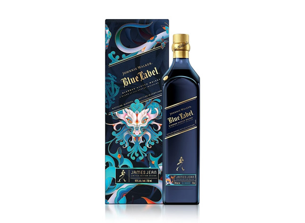 沧州尊尼获加蓝牌威士忌回收Johnnie Walker蟠龙献瑞龙年特别版约翰走路750ml春节限量版