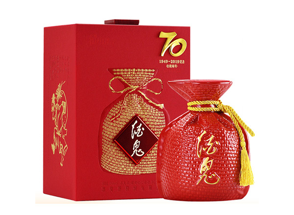 沧州回收酒鬼酒红坛70纪念酒1949-2019年收藏酒54度700ml上门收购行情价格