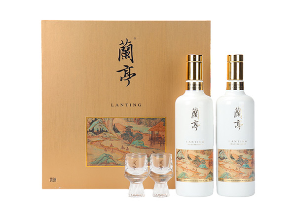 沧州会稽山兰亭黄酒回收国潮兰亭500ml*2礼盒装